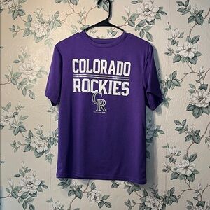 💁‍♀️💁‍♂️UNISEX Colorado Rockies Purple Short-Sleeve Tee